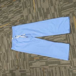 Figs livingston scrub pants ceil blue SP small petite